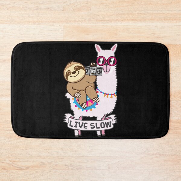 Item preview, Sloth llama Live Slow designed and sold by plushism.