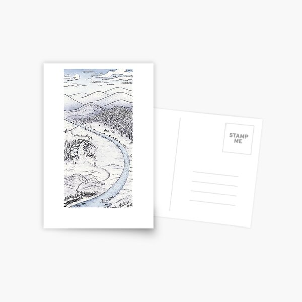 Snowy Day in Japan Postcard