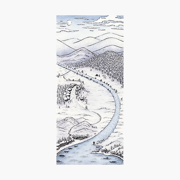 Snowy Day in Japan Photographic Print