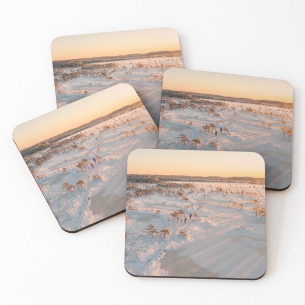 Item preview, Couple walking in snowy bog designed and sold by visualsbysimo.
