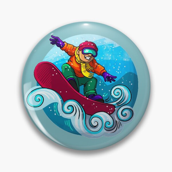 Item preview, Cute smiling snowboarder designed and sold by SleepyMarten.