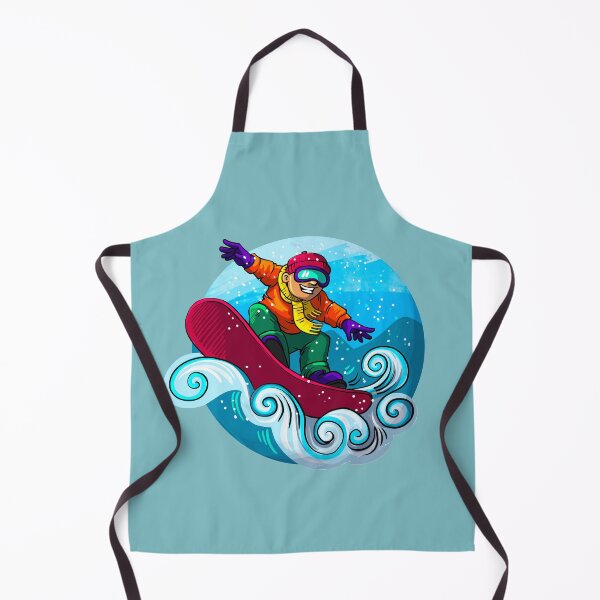 Item preview, Cute smiling snowboarder designed and sold by SleepyMarten.