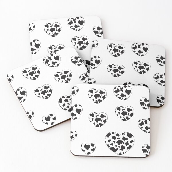 Item preview, y2k cow print hearts sticker pack  designed and sold by azariajayde.