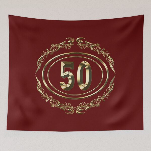 Item preview,  50th Birthday Gold GIFT Men Women - Vintage t shirt Severel color designed and sold by Galina Kostyaeva.