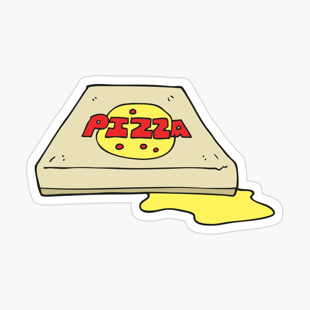 Pizza Box Dripping Cheese Pizza Box Dripping Cheese