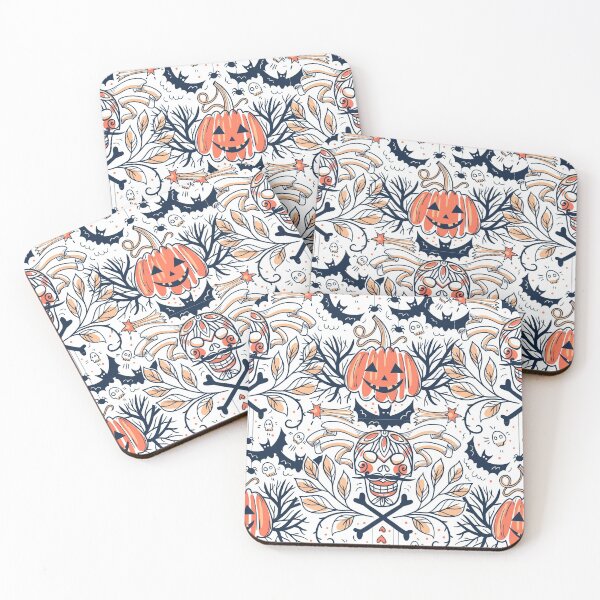 Item preview, Fun Halloween Pattern Skull, Pumpkin, Bat designed and sold by MADINKSHOP.