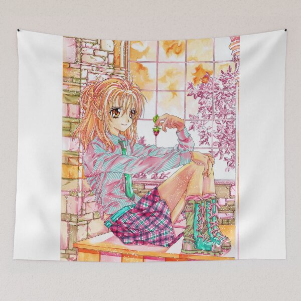 Item preview, Haine by the window with cherry blossom at sunset designed and sold by PhotoCDesign.