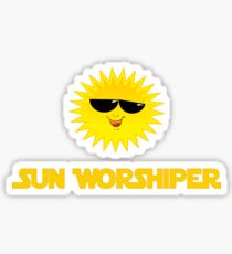 Sun Worshiper - Solar God Helios - PV Renewable Energy T-Shirt Sticker