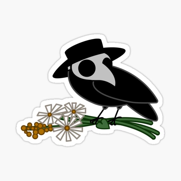 Plague Crow Sticker