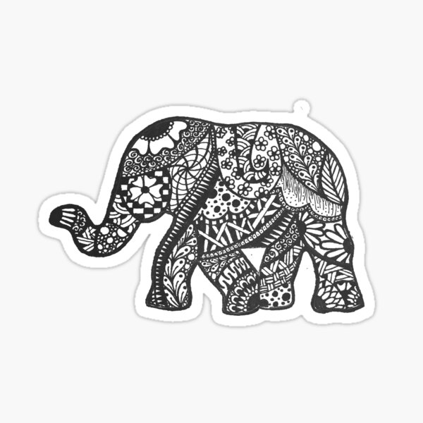 White Elephant Stickers Redbubble - nike grey elephant skin roblox