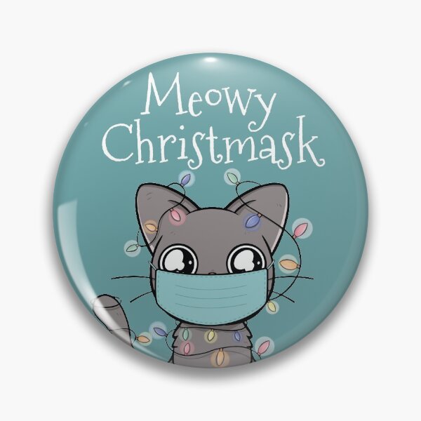 Artikelvorschau, Meowy Christmask Nette Weihnachtskatze entworfen und verkauft von CrystalCrush.