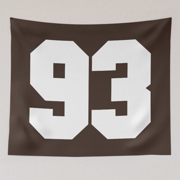Item preview, 93 Number Cleveland Sports Ninety-Three Brown Jersey designed and sold by HelloFromAja.