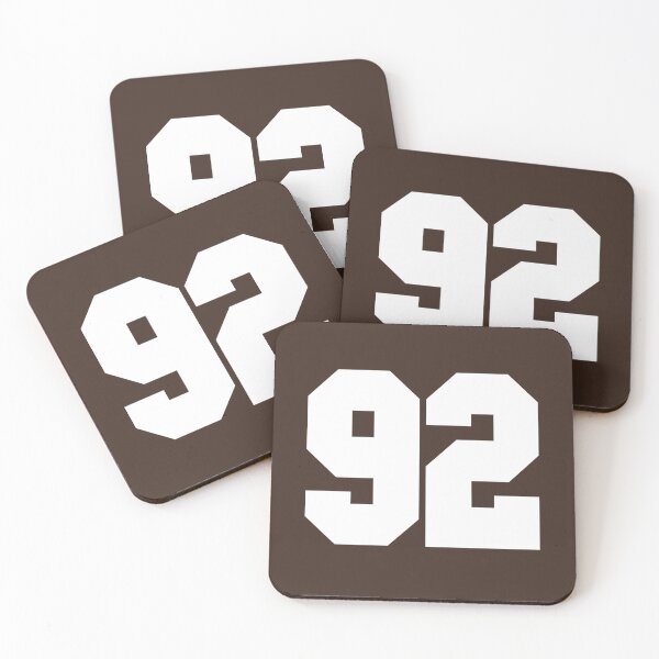 Item preview, 92 Number Cleveland Sports Ninety-Two Brown Jersey designed and sold by HelloFromAja.
