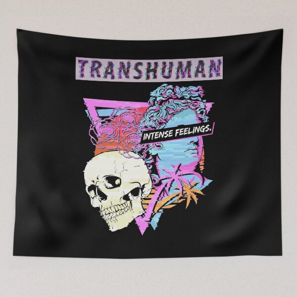Item preview, Transhuman Aesthetic Vaporwave Otaku Retro Kawaii Meme designed and sold by Basti09.