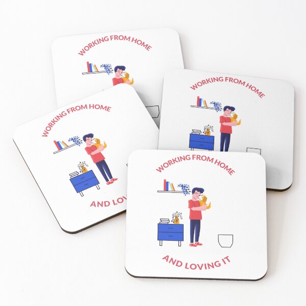 Item preview, Working From Home Dog And Loving It designed and sold by HappyFunnyTees.