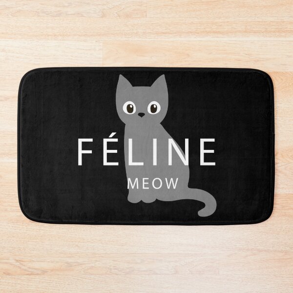 Item preview, Féline meow black designed and sold by Wanderlust40.