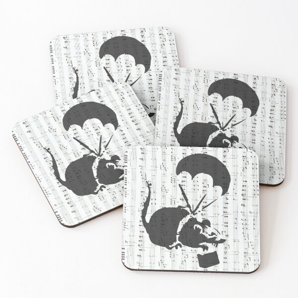 Item preview, Parachute Rat-Banksy Art Graffiti designed and sold by IvonDesign.