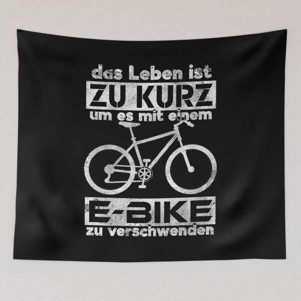 Item preview, Life too short Anti E-Biker Gift designed and sold by 2blackcherries.
