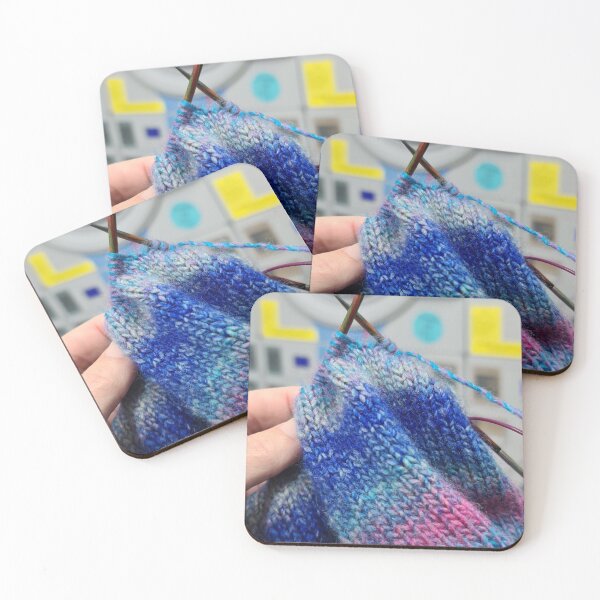Item preview, Knitting at the Laundromat designed and sold by Rochelle Buckley.