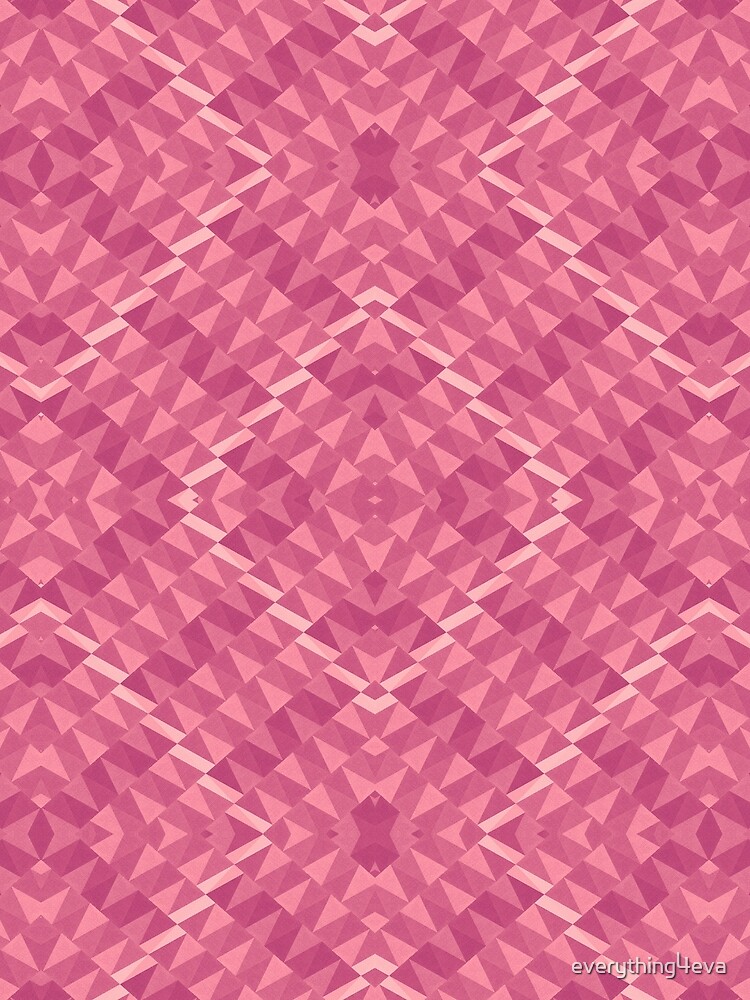 Thumbnail 3 of 3, Scarf, Pink Triangles Pattern designed and sold by everything4eva.
