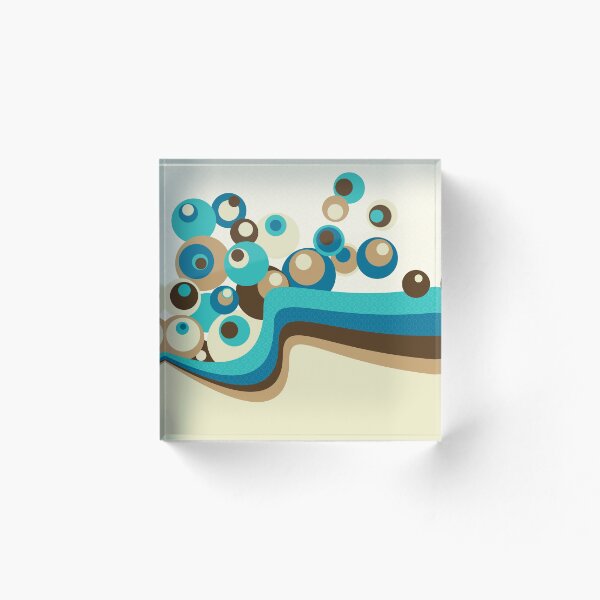 Item preview, Olas y playa abstracta designed and sold by RabanoMagenta.