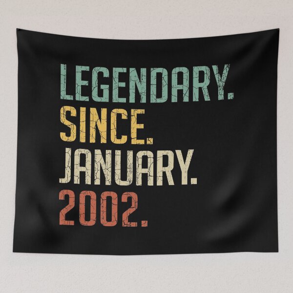 Item preview, Legendary Since January 2002 19th Birthday Gift 19 Years Old Vintage January 2002 designed and sold by Takatv.