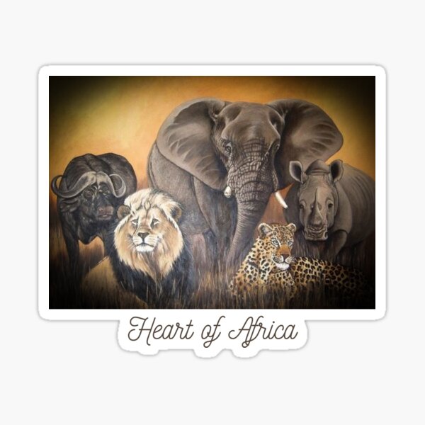 Big Five Animals Stickers for Sale | Redbubble Big Five Animals Stickers for Sale | Redbubble