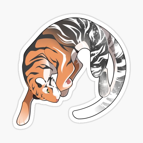 Galaxy Tiger Sticker