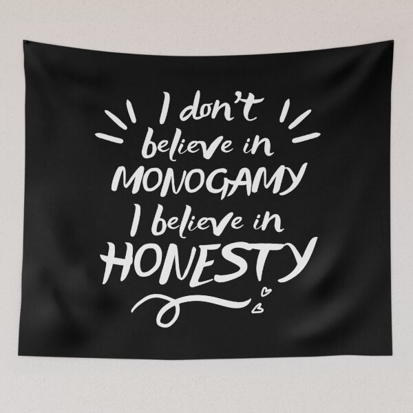 Item preview, I Don't Believe In Monogamy, I Believe in Honesty | Throuple | Polyamory designed and sold by throuplescorner.