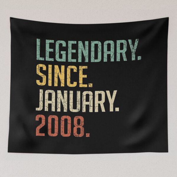 Item preview, Legendary Since January 2008 13rd Birthday Gift 13 Years Old Vintage January 2008 designed and sold by Takatv.