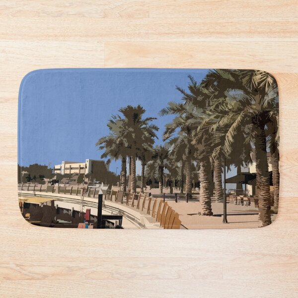 Item preview, Tropical Palm Trees, Gulf Beach Marina in Kuwait designed and sold by ShopieHome.