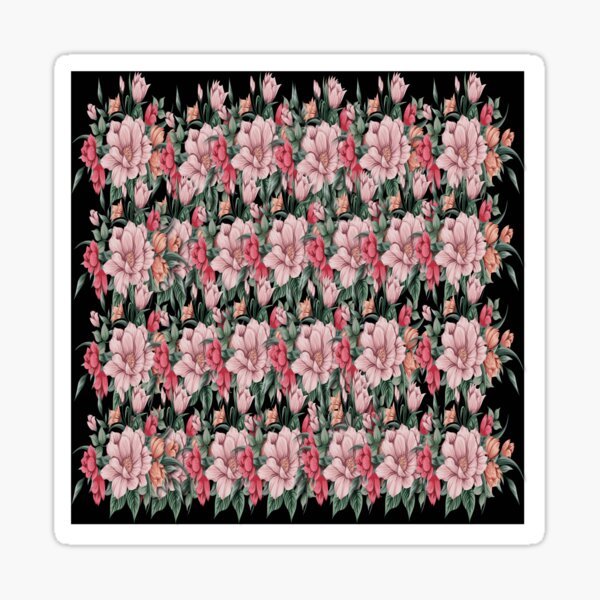 Item preview, abstract decorative roses collage pattern designed and sold by ErhanArt.