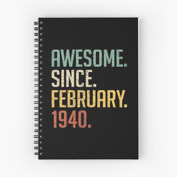 Item preview, Awesome Since February 1940 81st Birthday Gift 81 Years Old Vintage February 1940 designed and sold by Takatv.