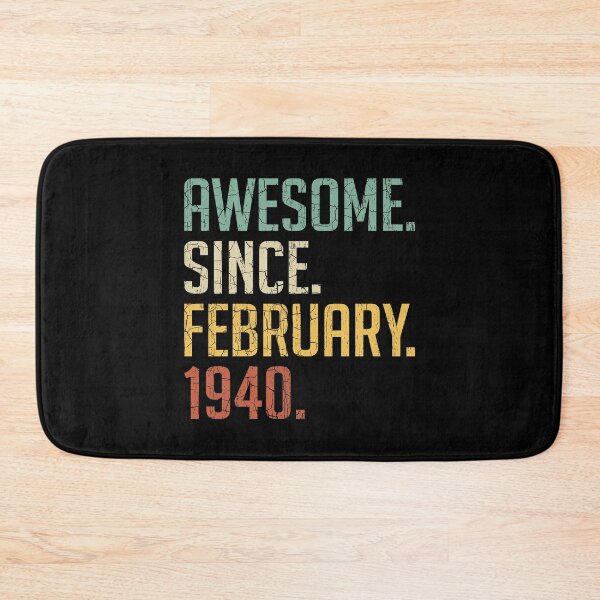 Item preview, Awesome Since February 1940 81st Birthday Gift 81 Years Old Vintage February 1940 designed and sold by Takatv.