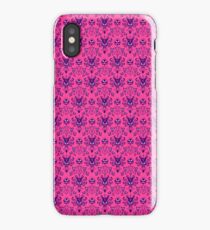 The Haunted Mansion Wallpaper - Pink/Violet iPhone Case