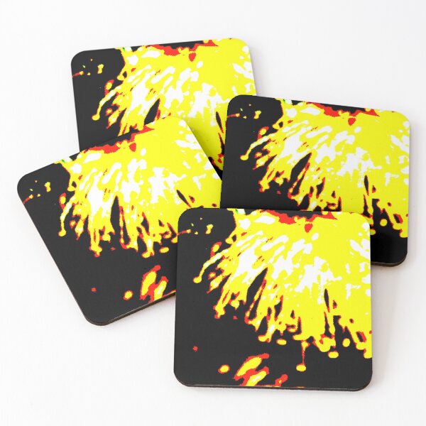 Item preview, Salpicaduras de colores: dorado, negro, blanco, rojo designed and sold by Geoff Treagus.
