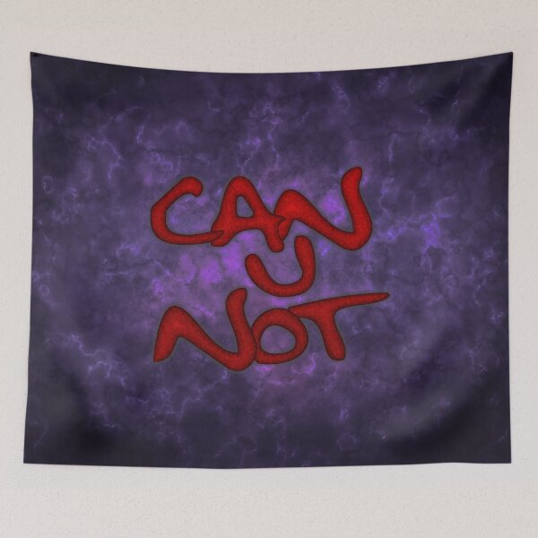 Item preview, Can U Not - Red Textured designed and sold by SolarCross.