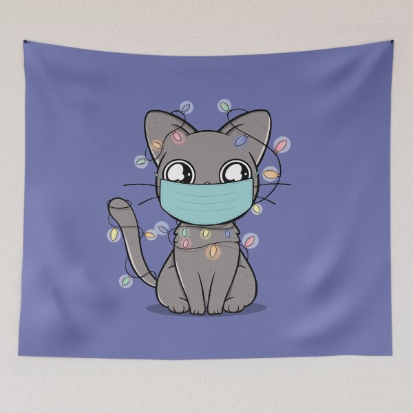 Item preview, Meowy Christmask Cute Cartoon Christmas Cat designed and sold by CrystalCrush.