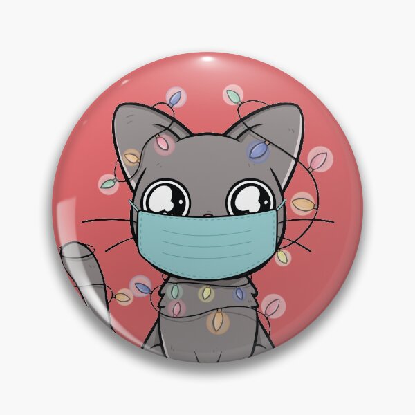 Item preview, Meowy Christmask Cute Funny Covid Christmas 2020 Cat designed and sold by CrystalCrush.