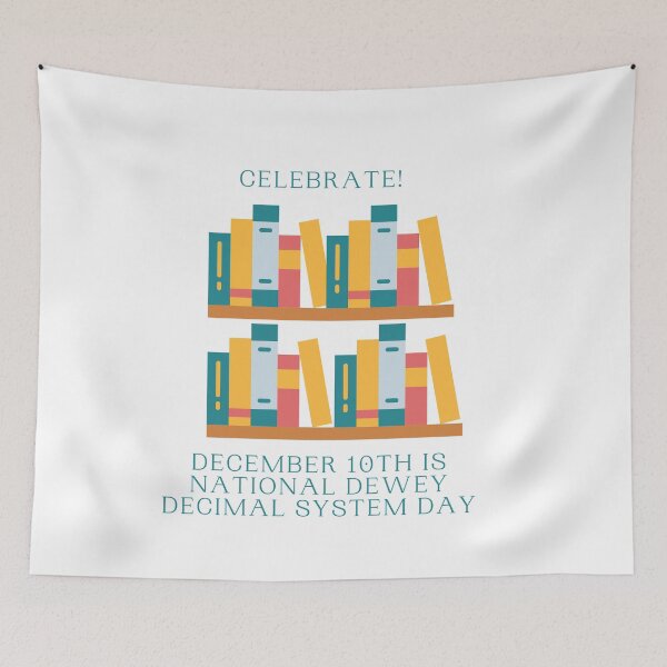 Item preview, Celebrate! December 10th is National Dewey Decimal System Day designed and sold by Lisa Lucero.