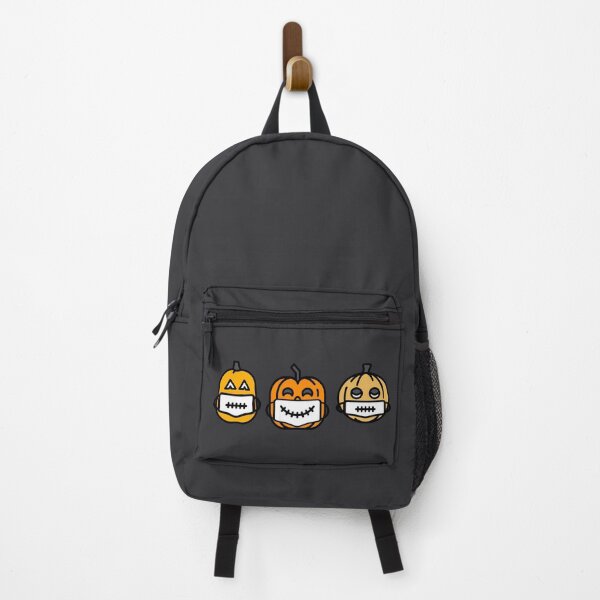 Item preview, 3 Halloween pumpkins wearing masks designed and sold by lettersbysid.