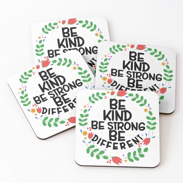 Item preview, be kind be strong be different positivity self love   designed and sold by Majesticoo.