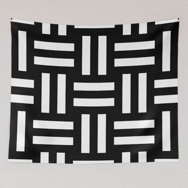 Item preview, Black and White Checkered Pattern With Stripes designed and sold by Infinite Patterns.