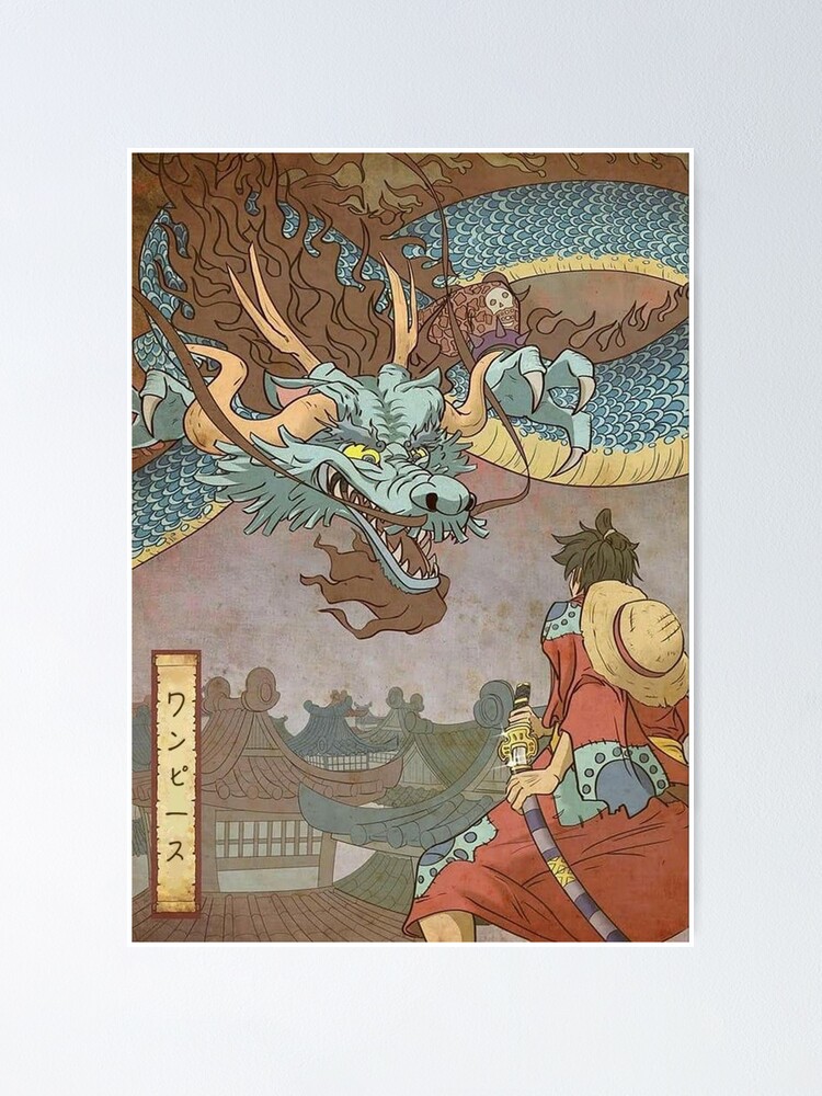 One Piece Luffy Vs Kaido Poster By Soylaleche Redbubble