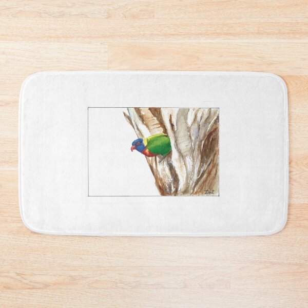 Item preview, Rainbow Lorikeet in a Street Tree designed and sold by Dai Wynn Fine Art.