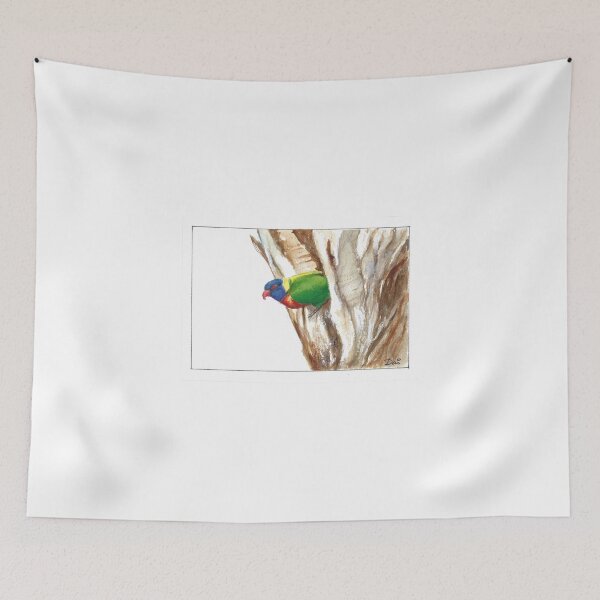 Item preview, Rainbow Lorikeet in a Street Tree designed and sold by Dai Wynn Fine Art.