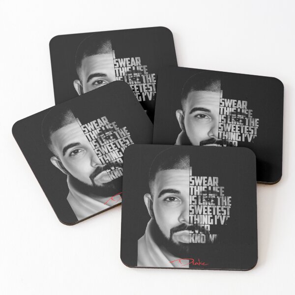 Item preview, Black and white Drake quote designed and sold by Enea Kelo.