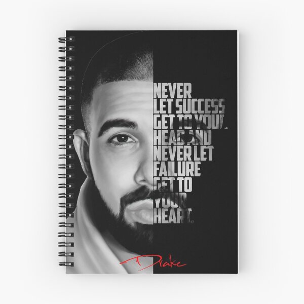 Item preview, Black and white Drake quote designed and sold by Enea Kelo.