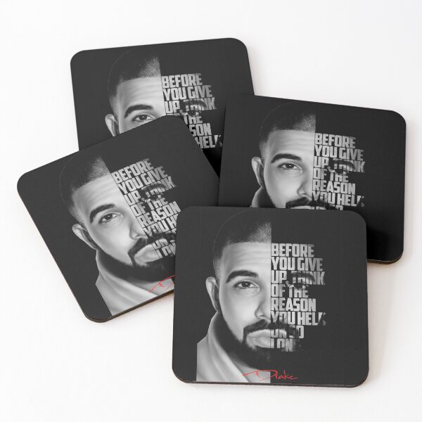 Item preview, Black and white Drake quote designed and sold by Enea Kelo.