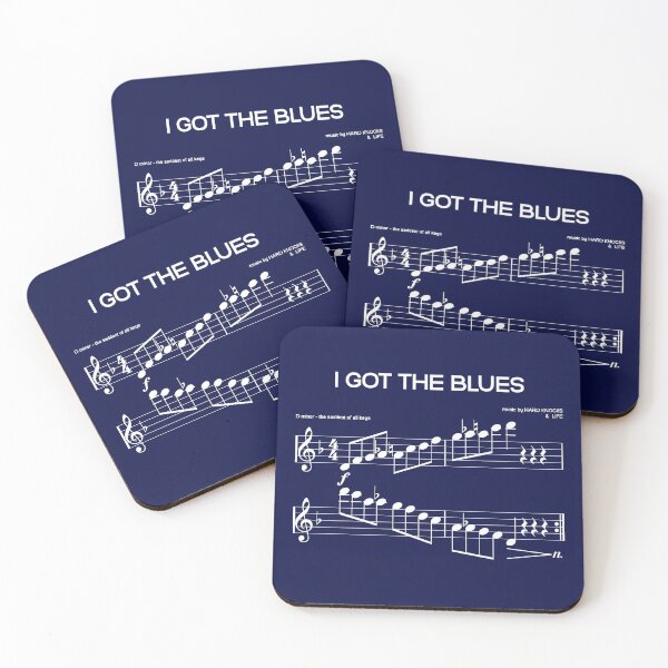 Item preview, I Got The Blues D Minor Piano Music Scale - The Saddest Key designed and sold by WibbleDesign.